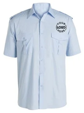 Half Sleeve Blue Uniform Shirt